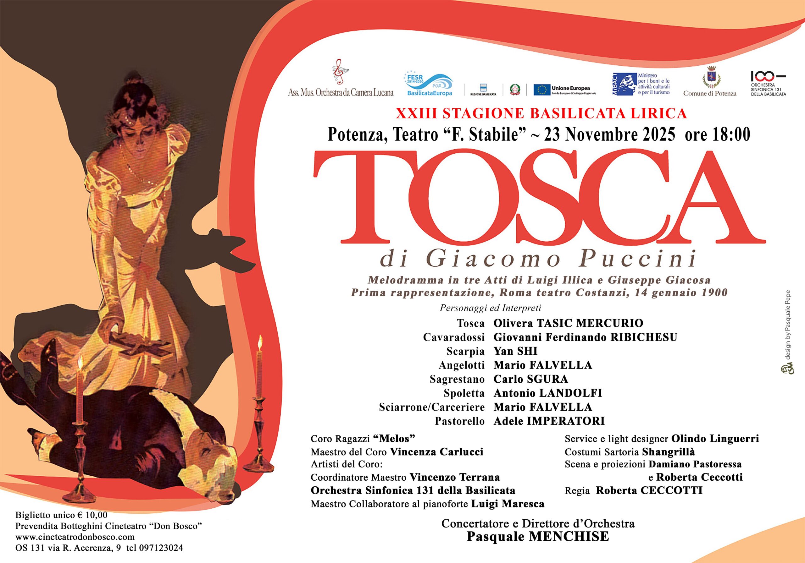 TOSCA | Prevendita Biglietti TEATRO F. STABILE