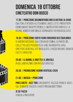 Visioni verticali – 18 Ottobre – giornata conclusiva